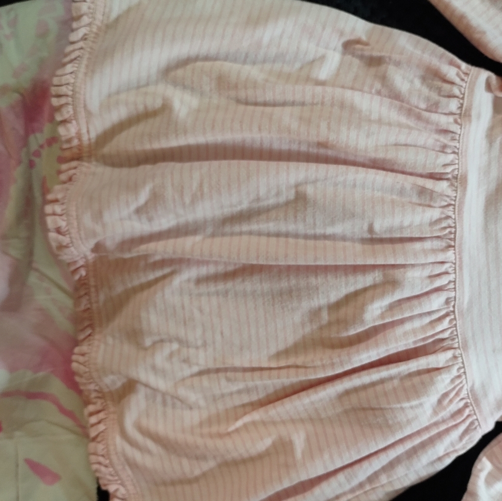 Tommy Hilfiger size 2T pink& white long sleeve dress